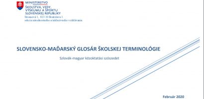 Szlovák–magyar közoktatási szószedet